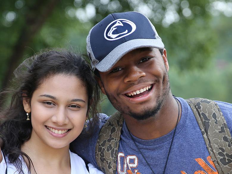 male and female brandywine students smiling